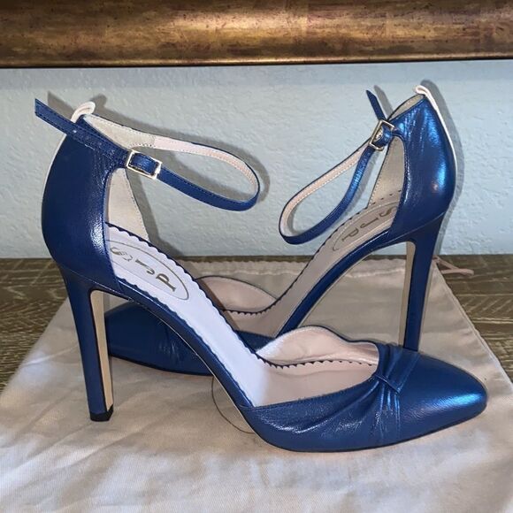 SJP Tanny Blue Mary Jane 4” Heels - Picture 14 of 16